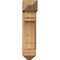 Ekena Millwork Merced Arts and Crafts Smooth Bracket w/ Offset Brace, Western Red Cedar, 7 1/2"W x 20"D x 32"H BKT0806X20X32MRC03SWR - alternate 3